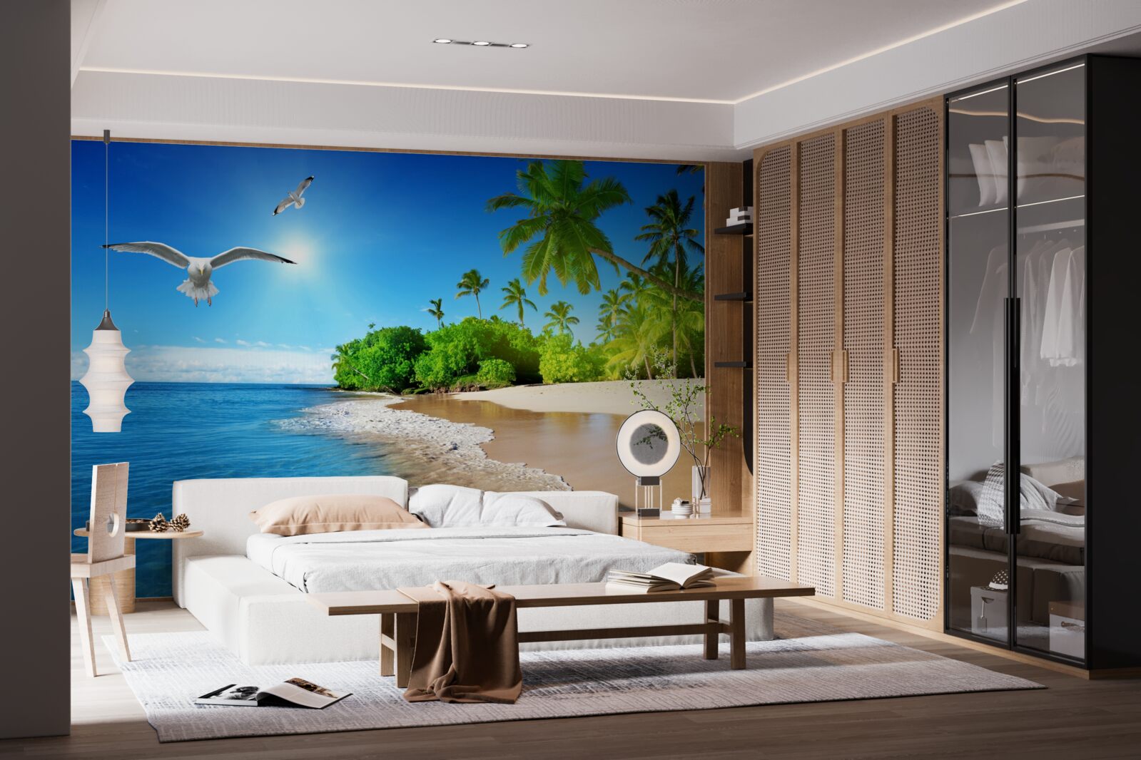 Papier peint Situation idyllique au bord de l'océan