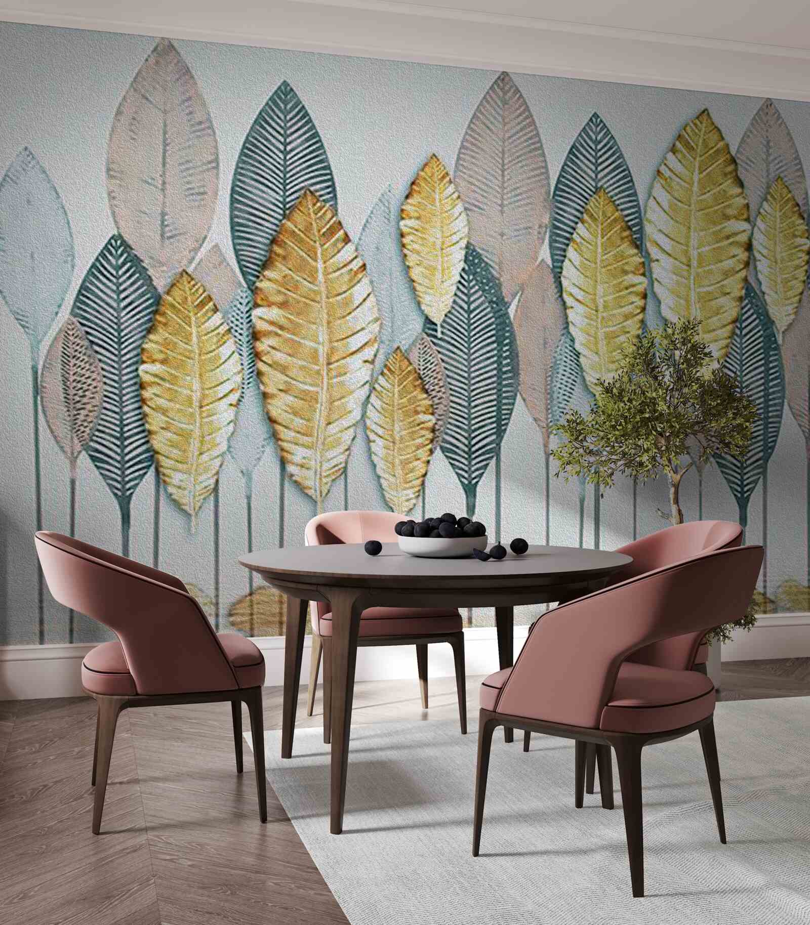 Papier peint forêt d'automne irréelle