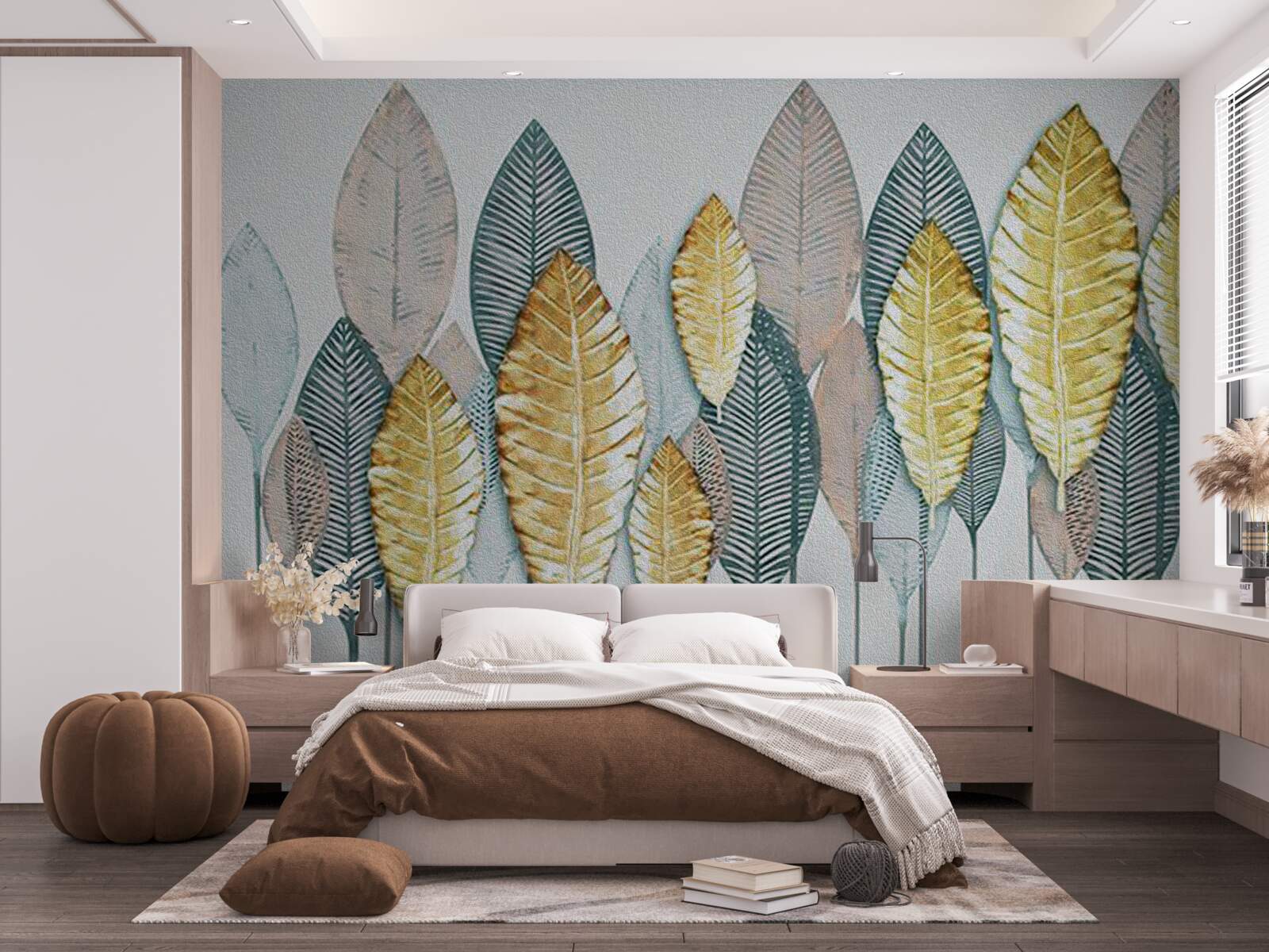 Papier peint forêt d'automne irréelle