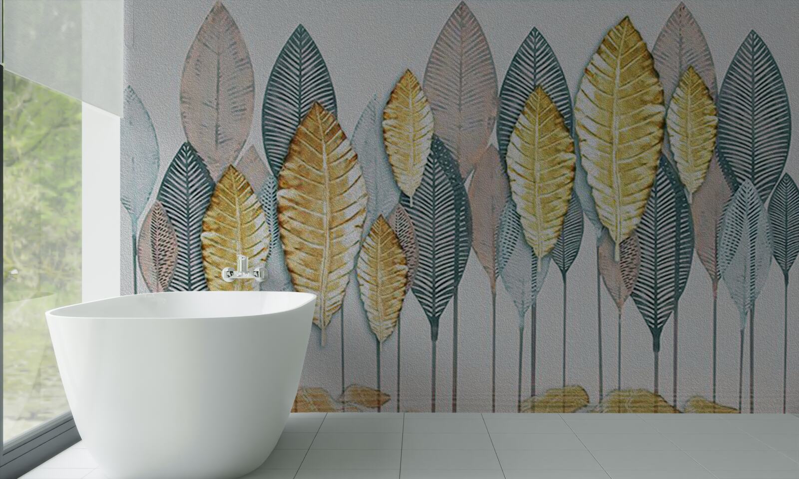 Papier peint forêt d'automne irréelle