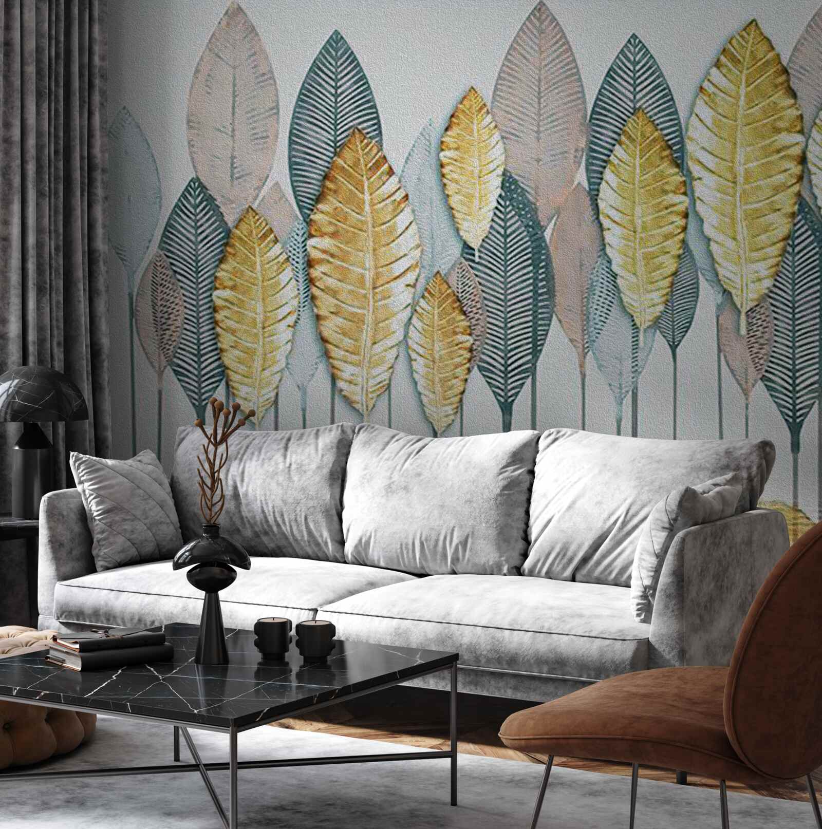 Papier peint forêt d'automne irréelle