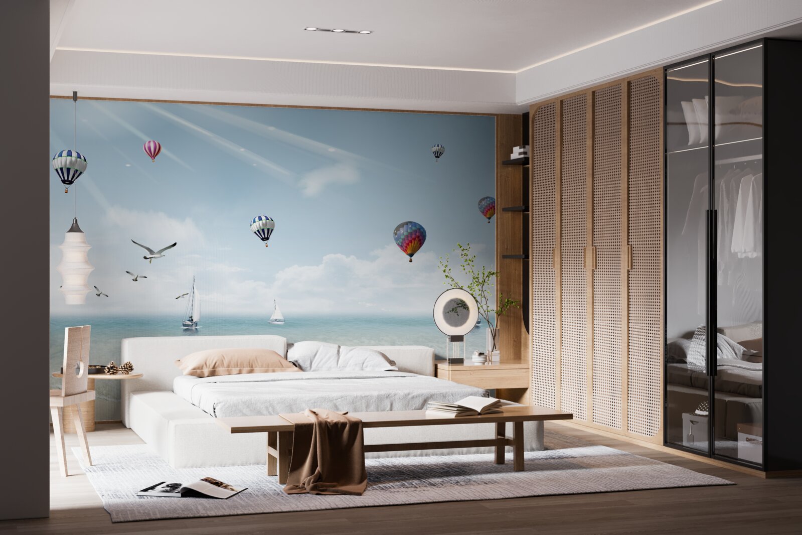 Papier peint une mer de ballons