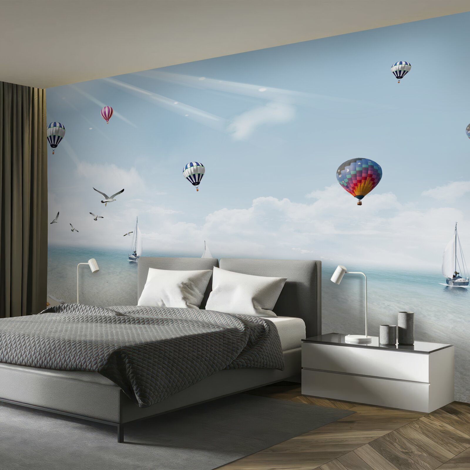 Papier peint une mer de ballons