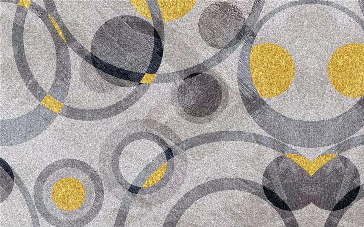 Papier peint cercles et courbes circulaires