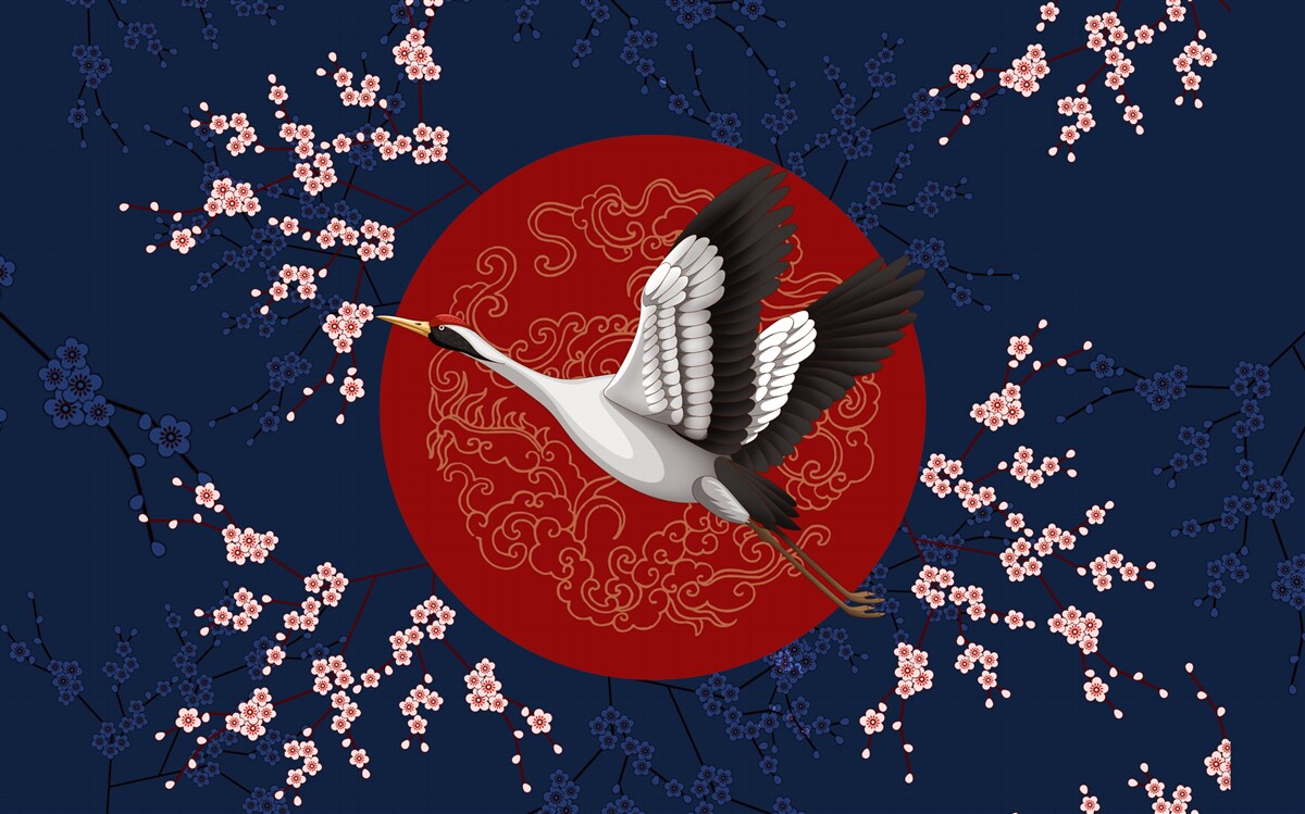 Papier peint Gâteau japonais sur le thème du ciel