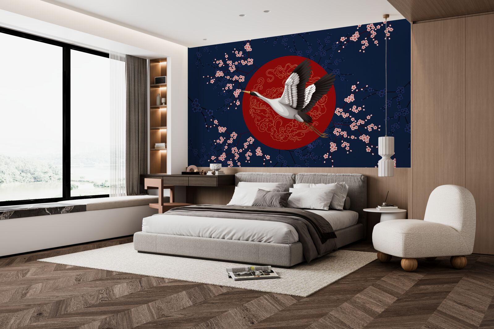 Papier peint Gâteau japonais sur le thème du ciel