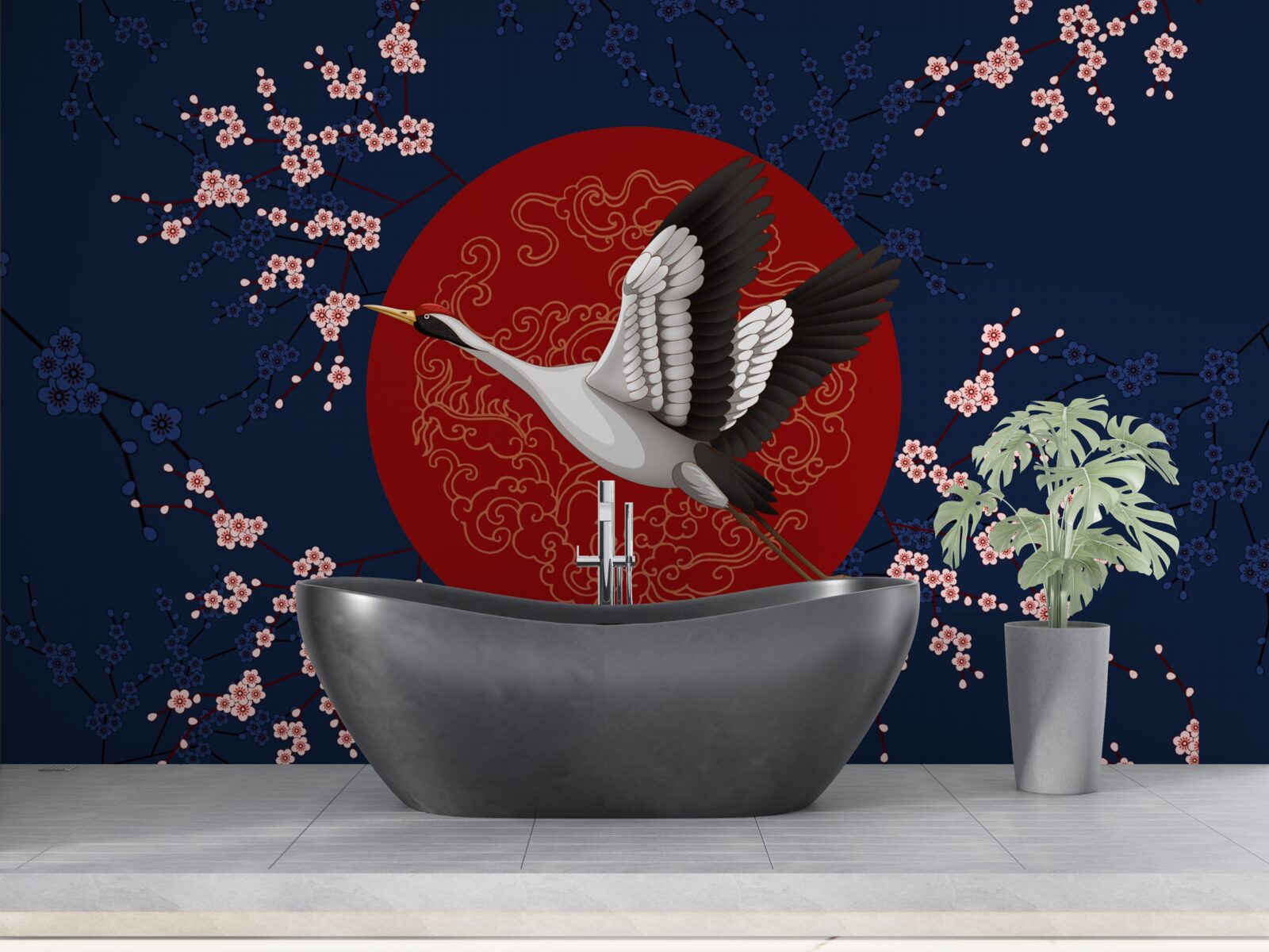 Papier peint Gâteau japonais sur le thème du ciel