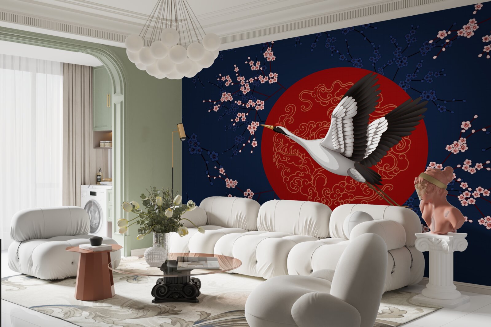 Papier peint Gâteau japonais sur le thème du ciel