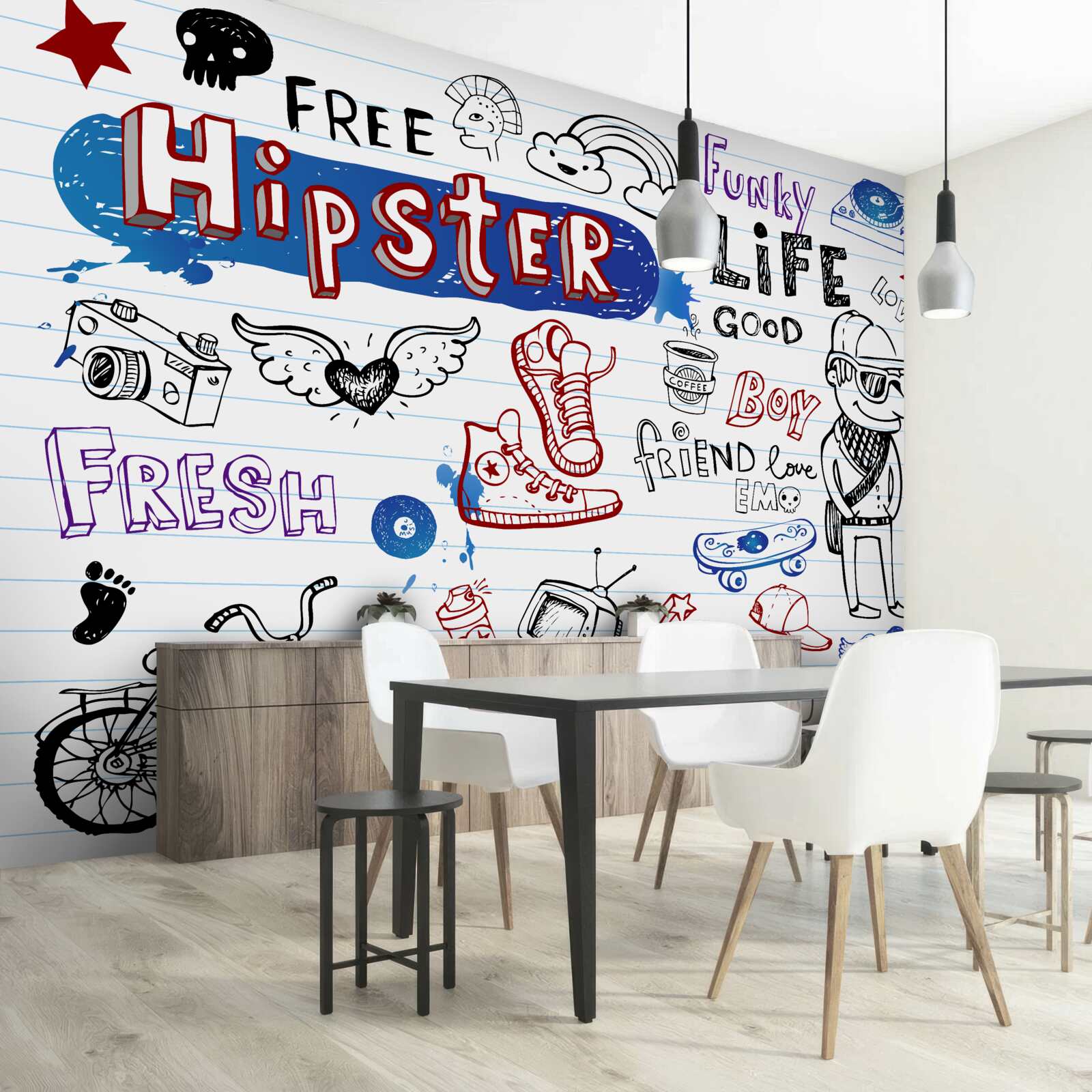 Papier peint autocollants pour les jeunes