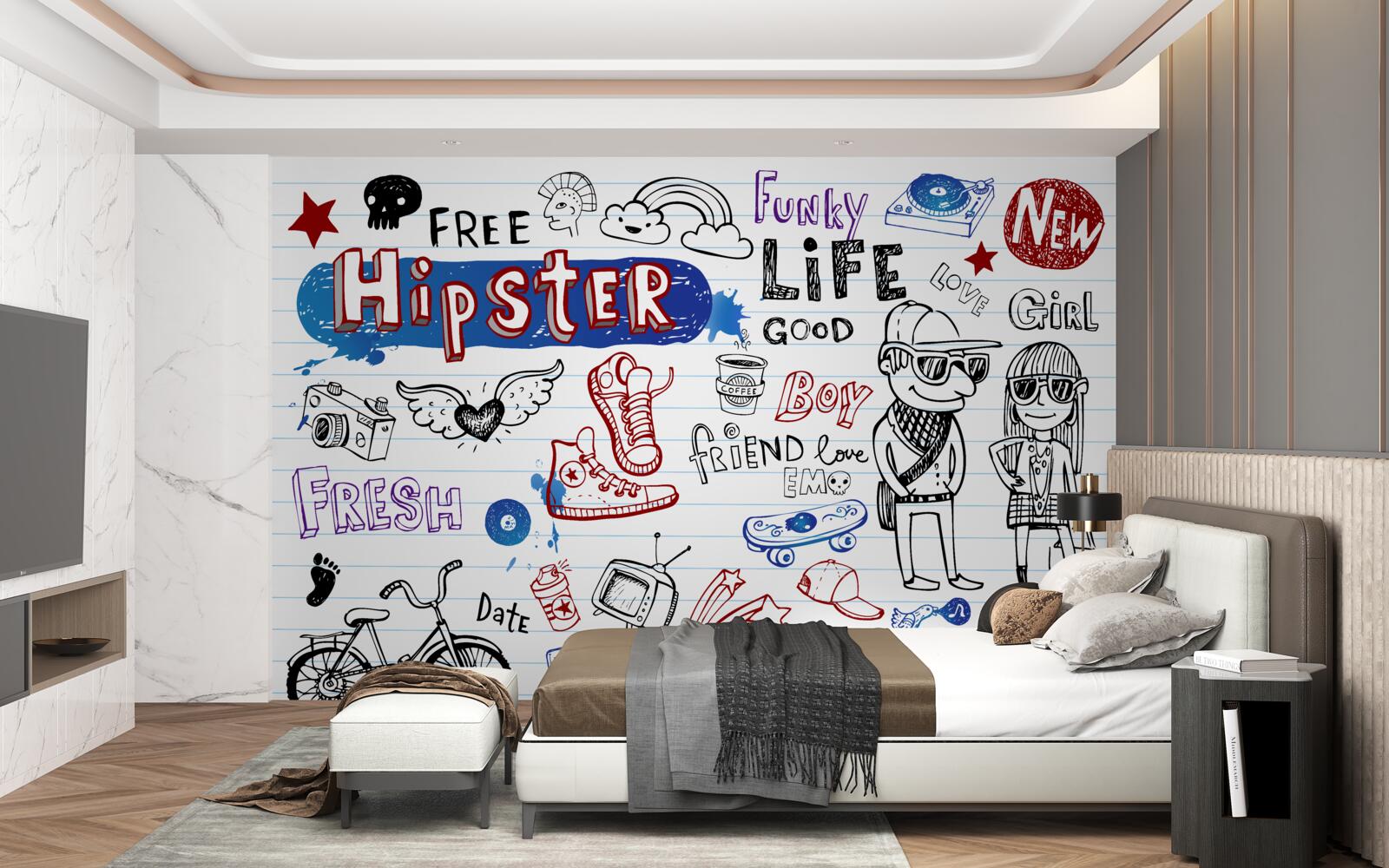 Papier peint autocollants pour les jeunes