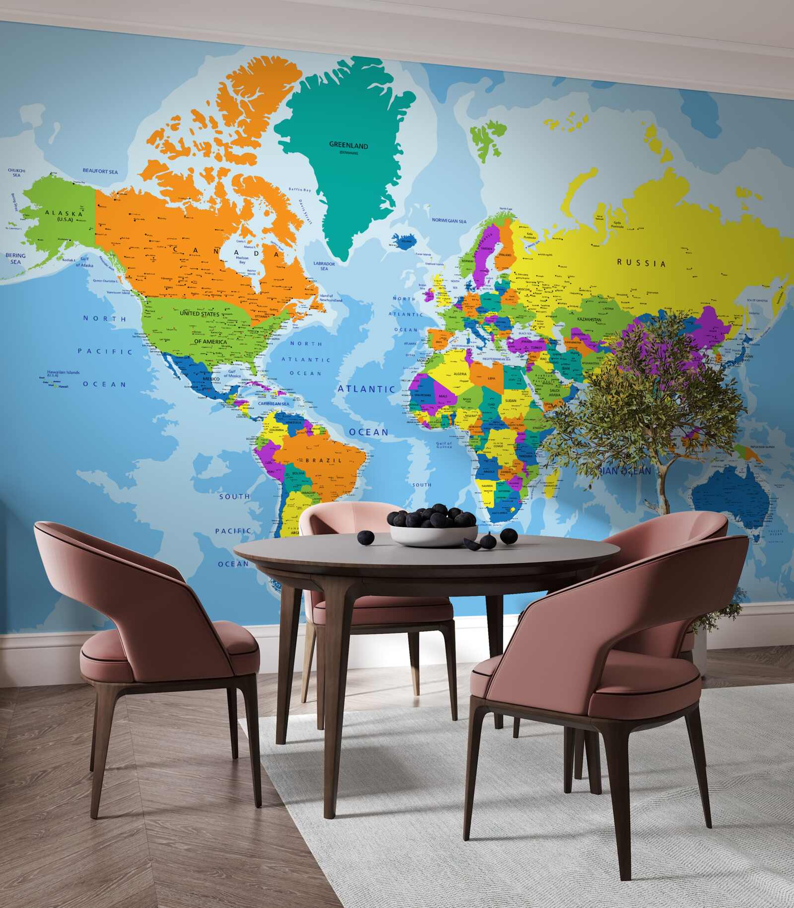 Papier peint Le schéma géopolitique mondial