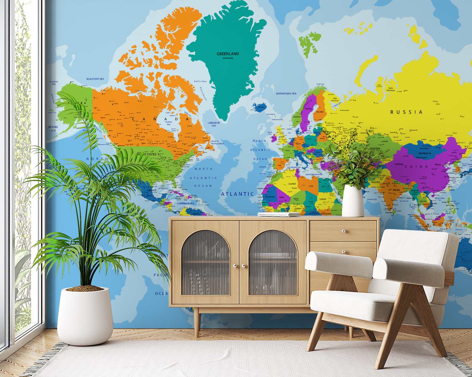 Papier peint Le schéma géopolitique mondial