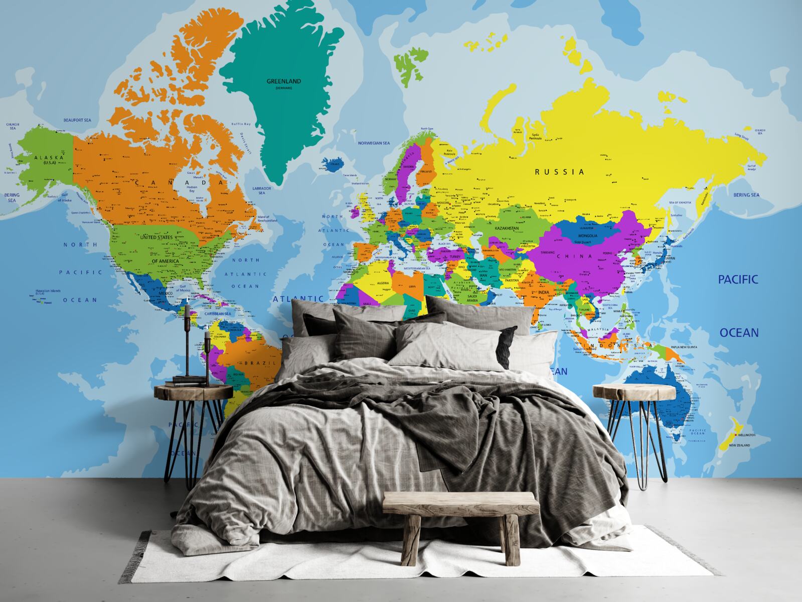 Papier peint Le schéma géopolitique mondial