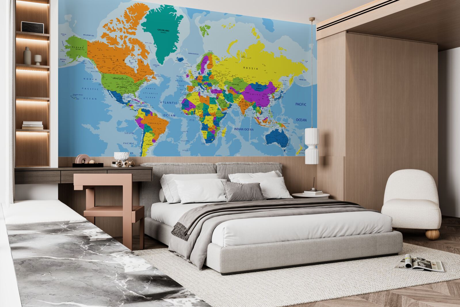 Papier peint Le schéma géopolitique mondial