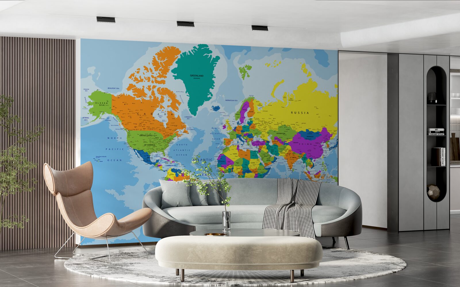 Papier peint Le schéma géopolitique mondial