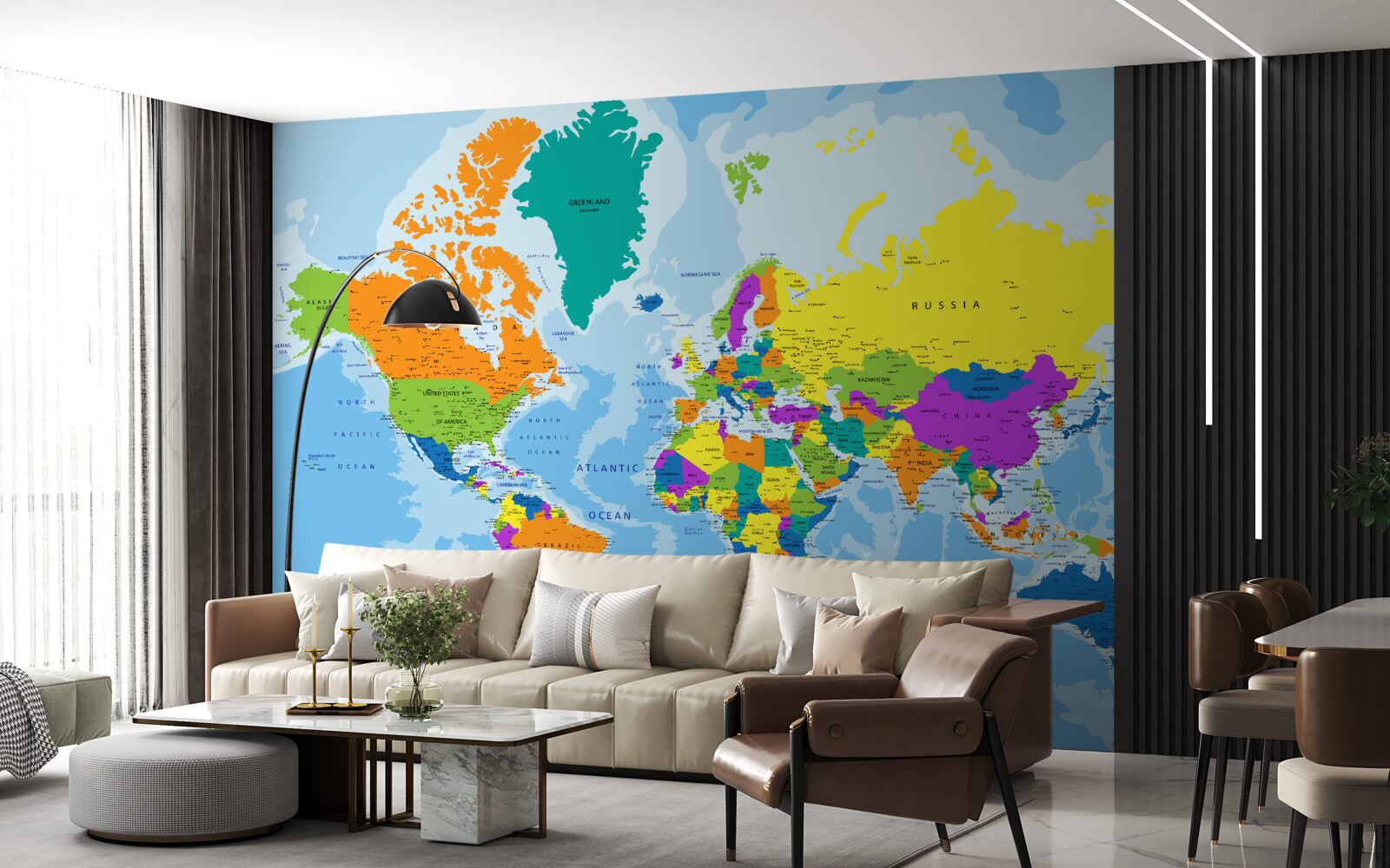 Papier peint Le schéma géopolitique mondial