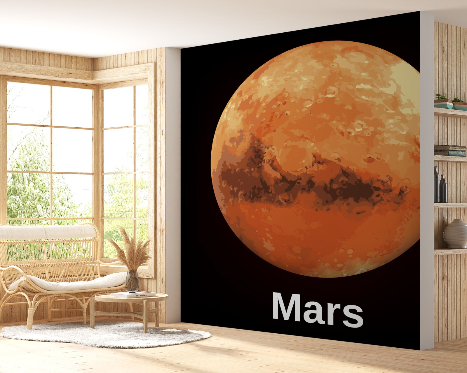 Papier peint la planète mars vue de plus près