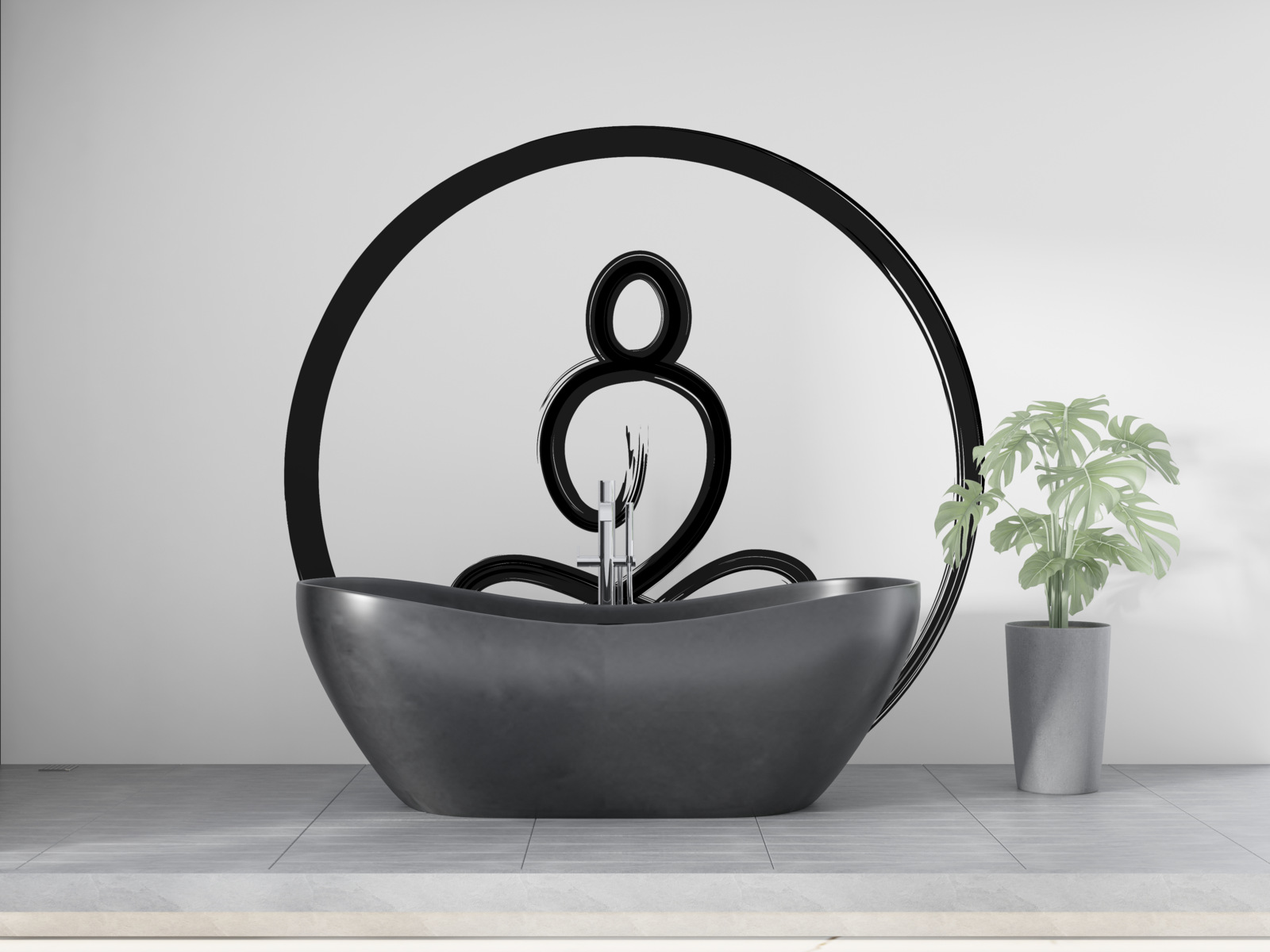 Papier peint le bouddha en état de zen