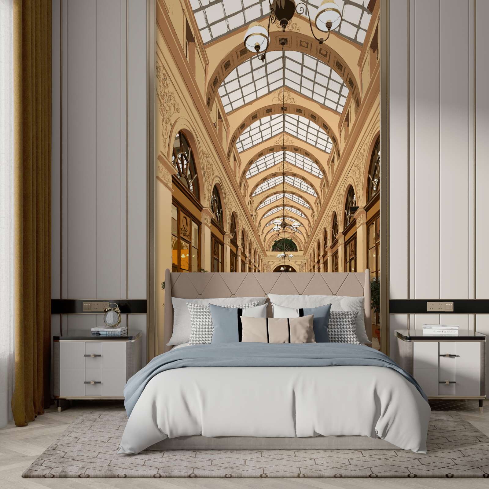 Papier peint couloir transparent