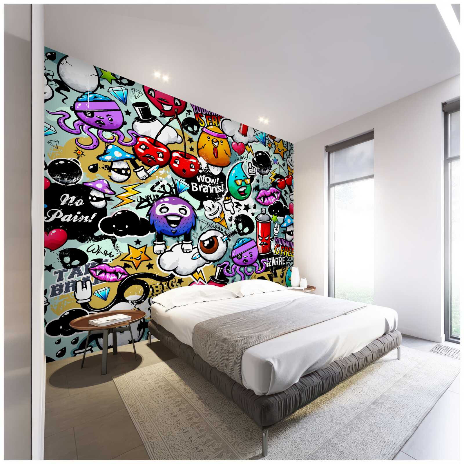 Papier peint un art de la rue dynamique