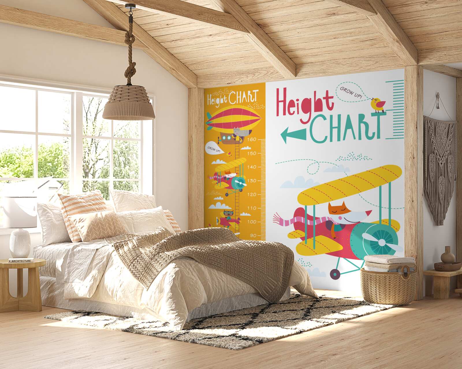 Papier peint transport d'animaux par voie aérienne