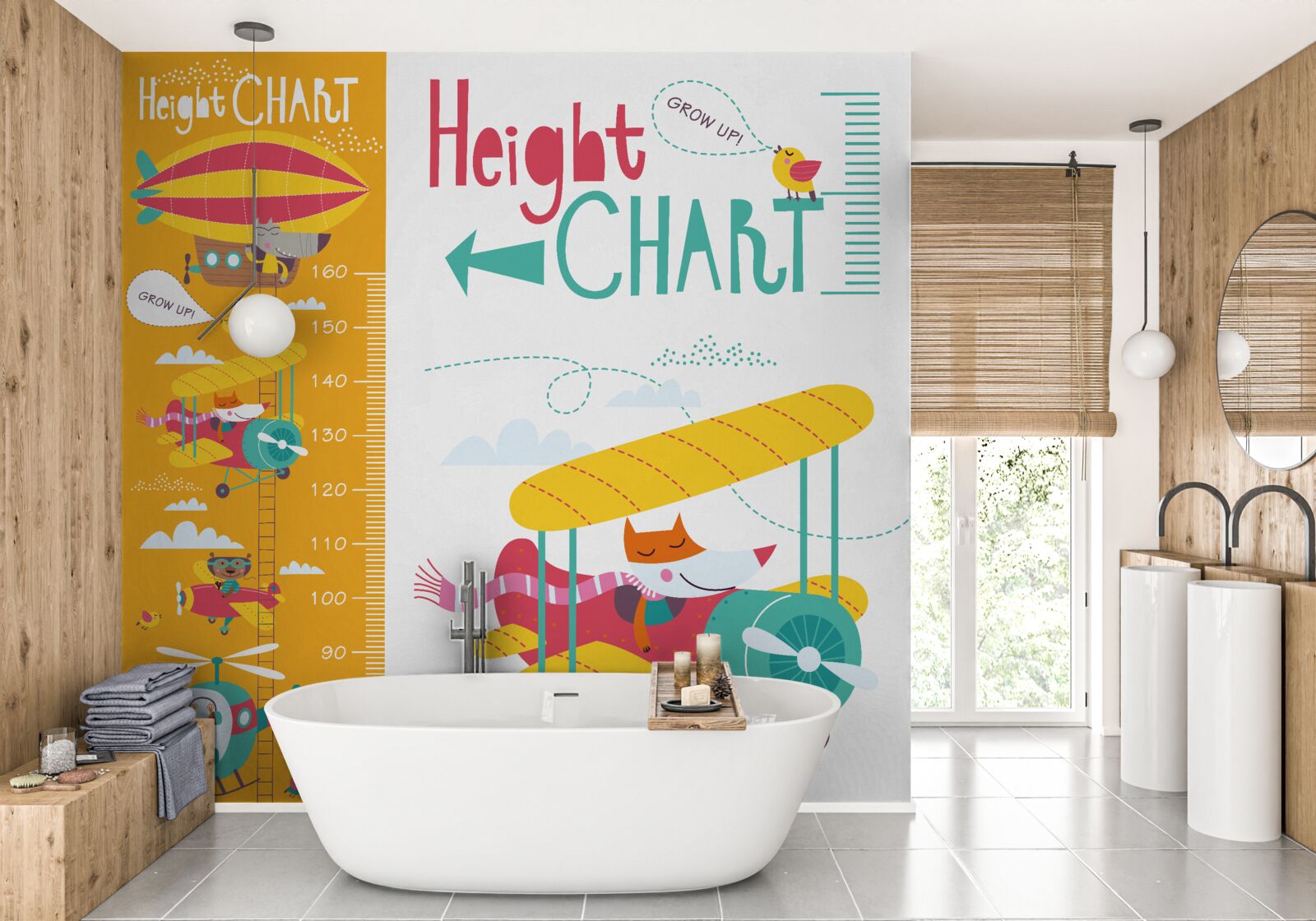 Papier peint transport d'animaux par voie aérienne