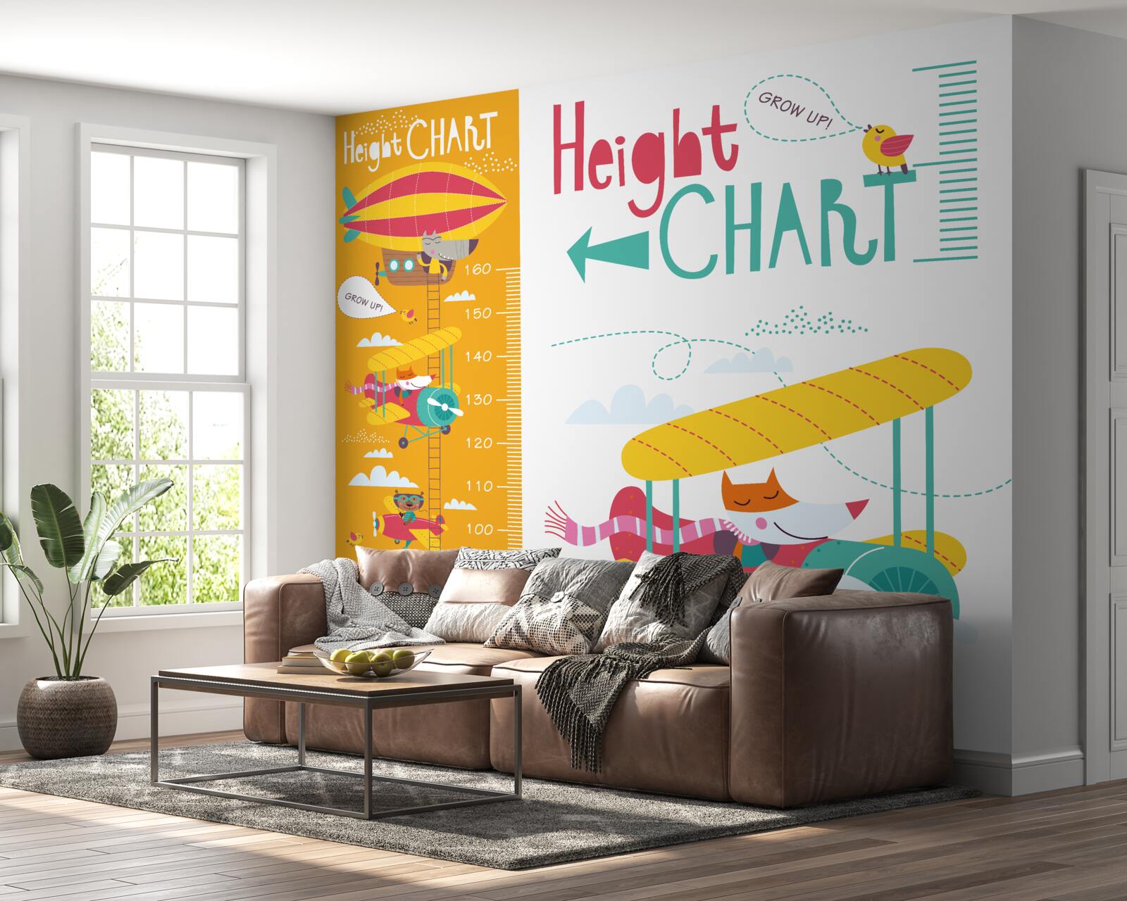 Papier peint transport d'animaux par voie aérienne