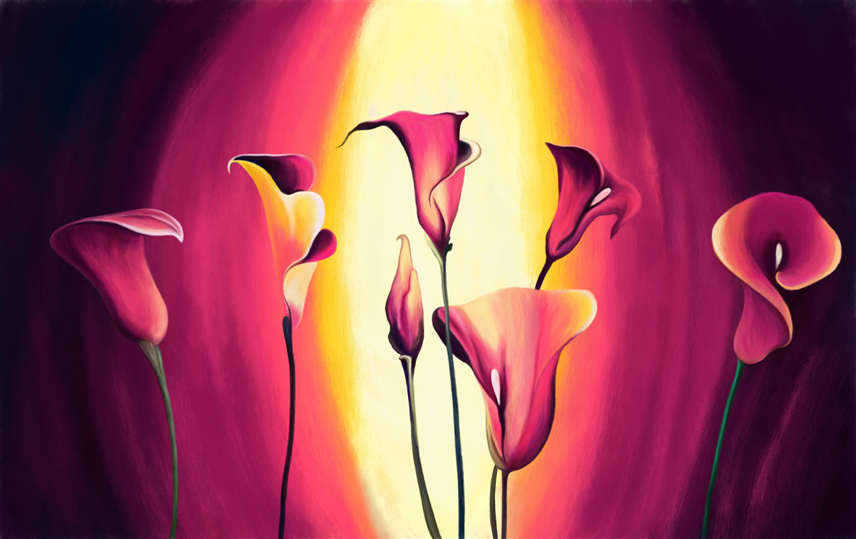 Papier peint des callias d'une incroyable beauté