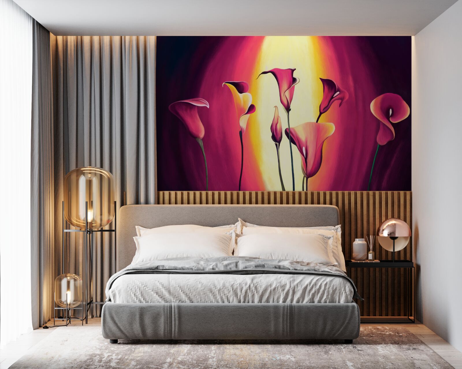 Papier peint des callias d'une incroyable beauté