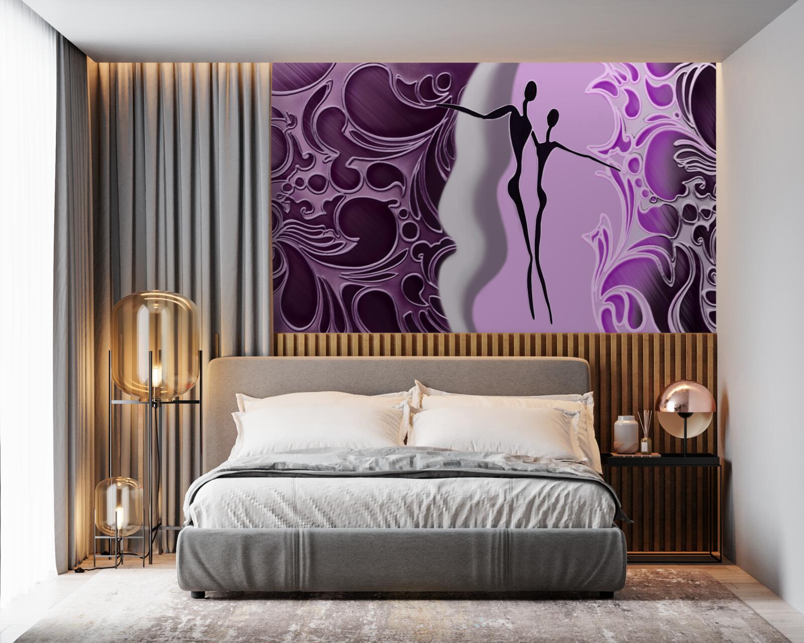 Papier peint l'excitation de l'amour dans les eaux