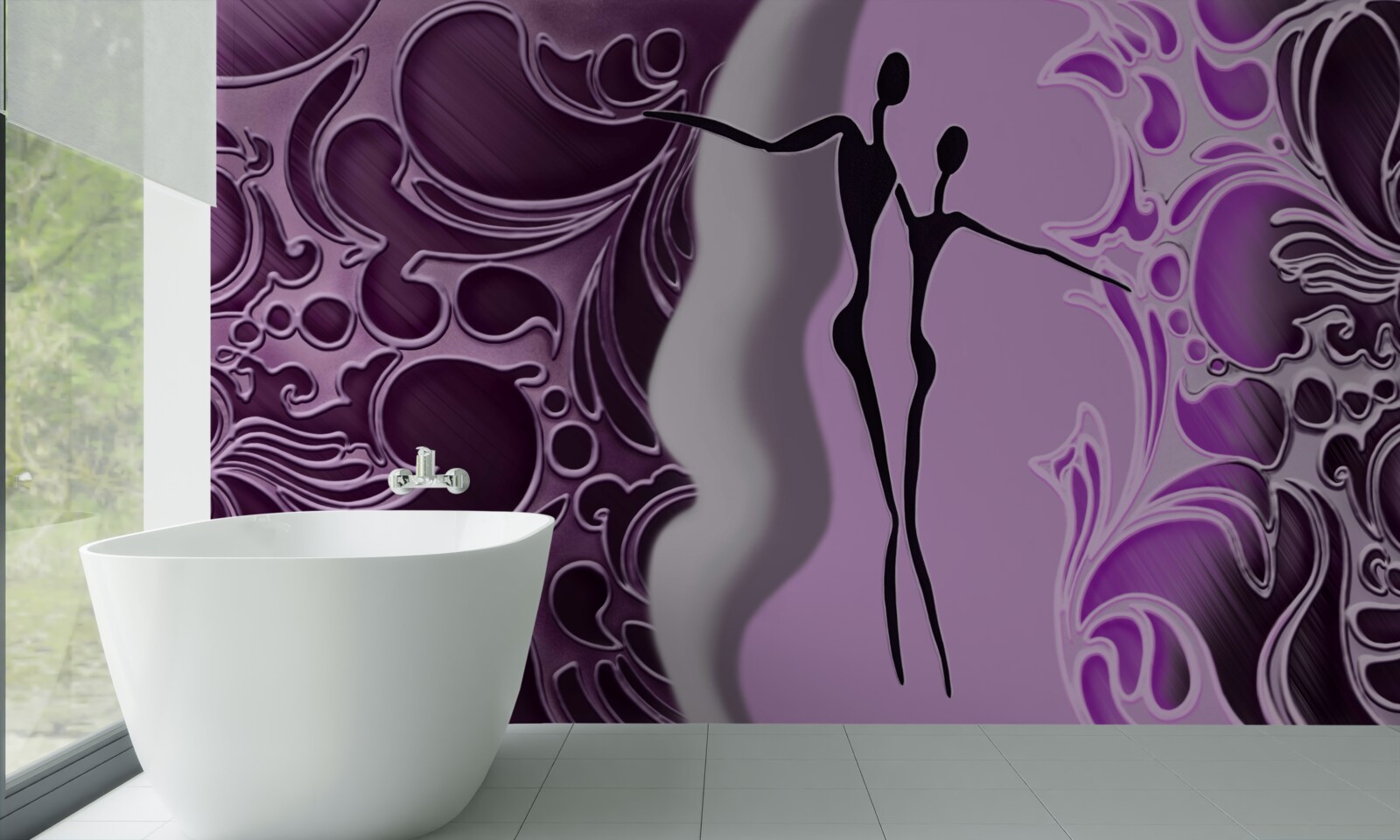 Papier peint l'excitation de l'amour dans les eaux