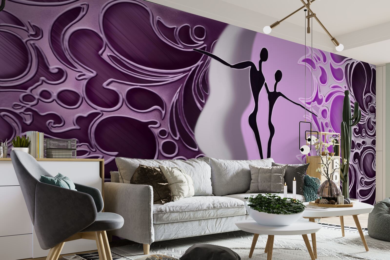 Papier peint l'excitation de l'amour dans les eaux