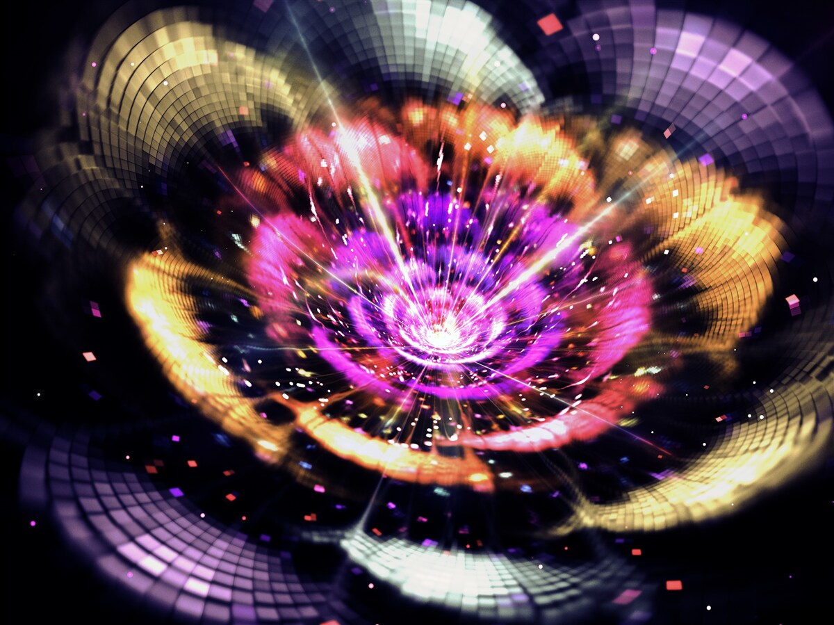 Papier peint naissance d'une planète dans l'univers