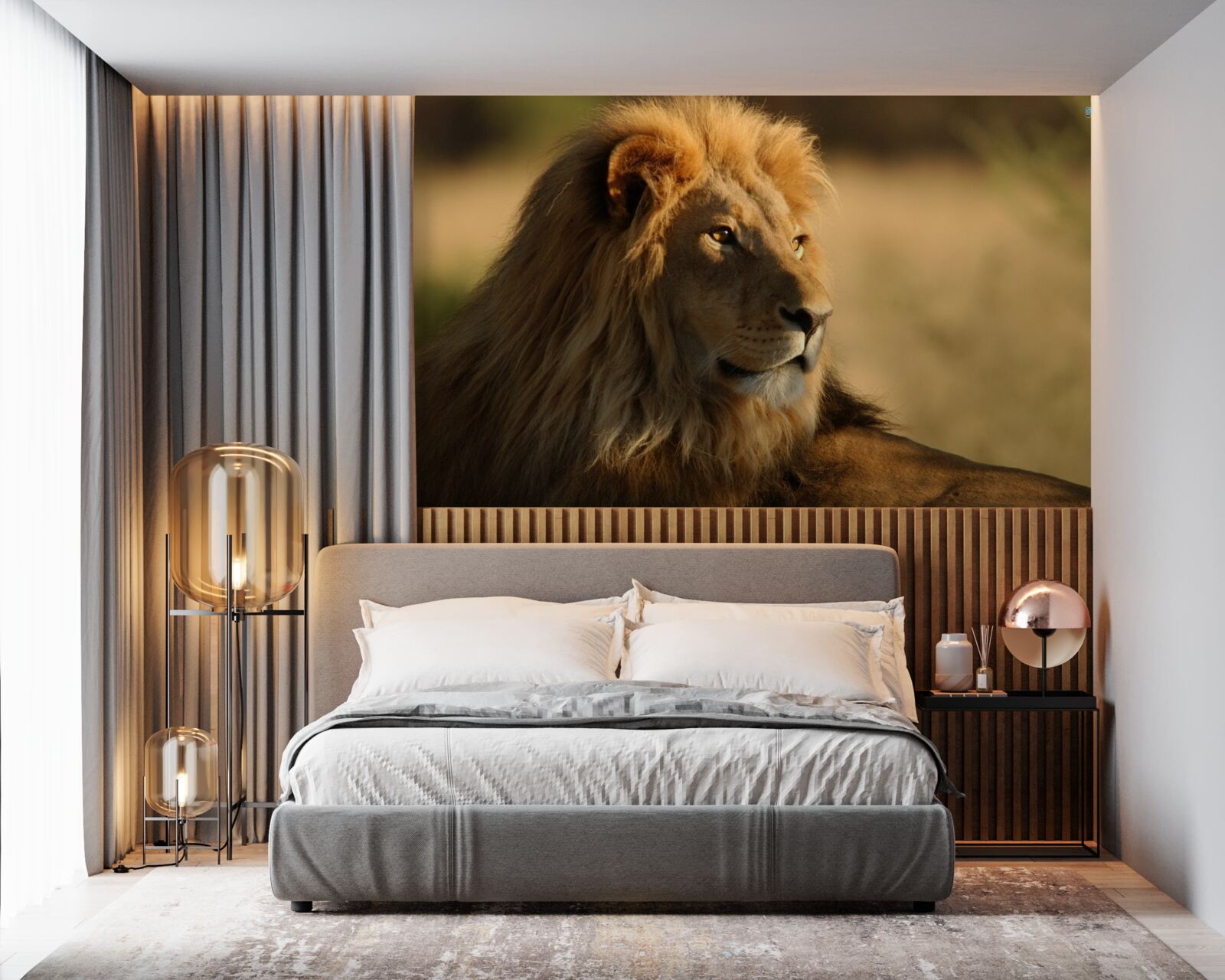 Papier peint monarque de savane en vacances