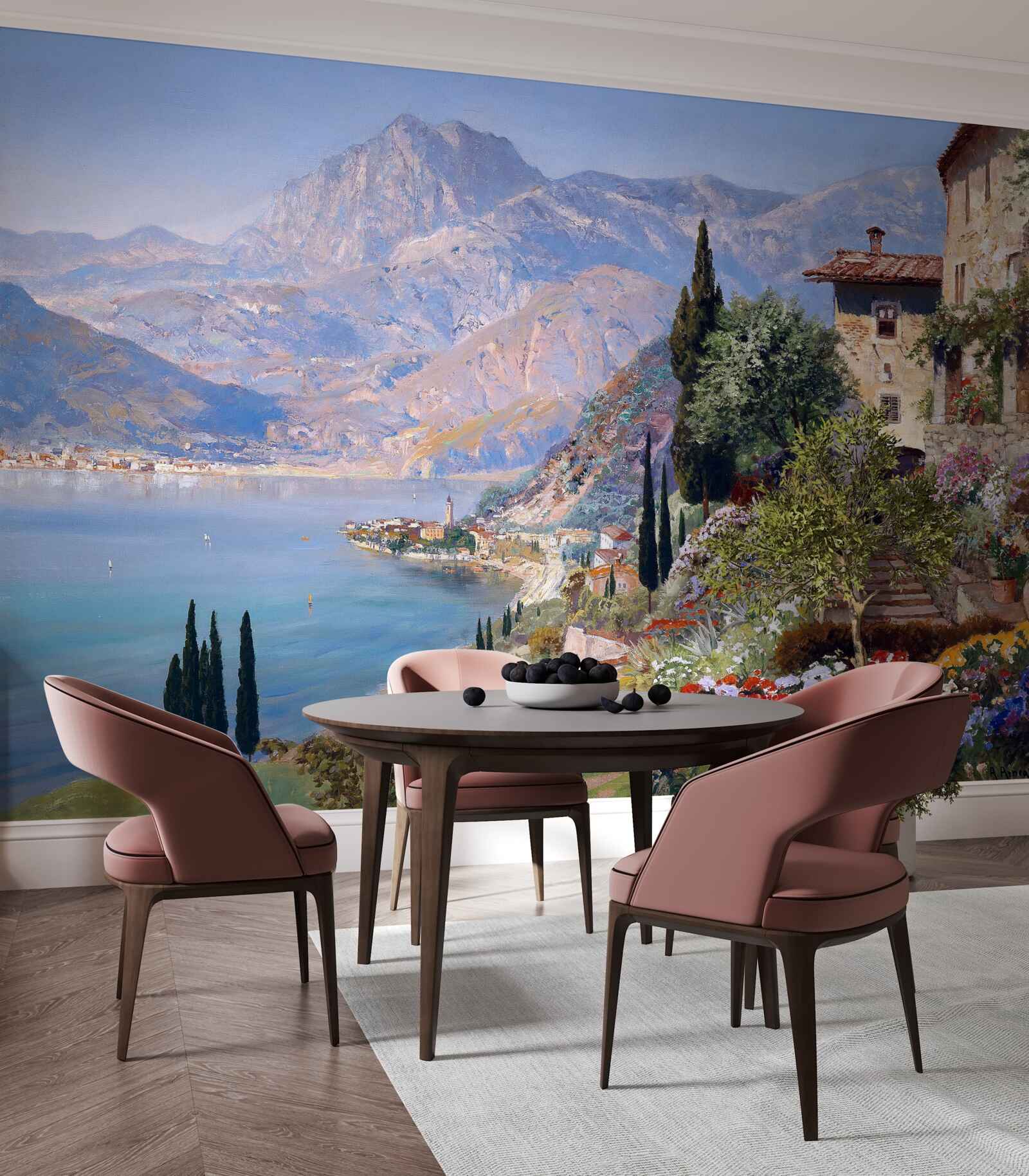 Papier peint Paysage méditerranéen en couleurs