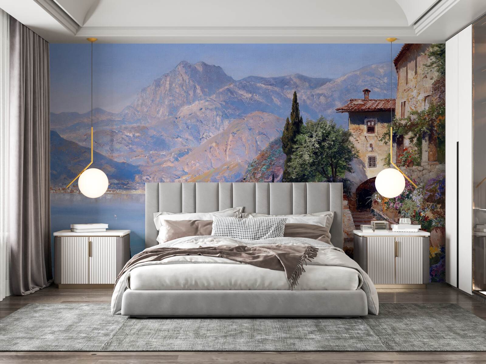 Papier peint Paysage méditerranéen en couleurs