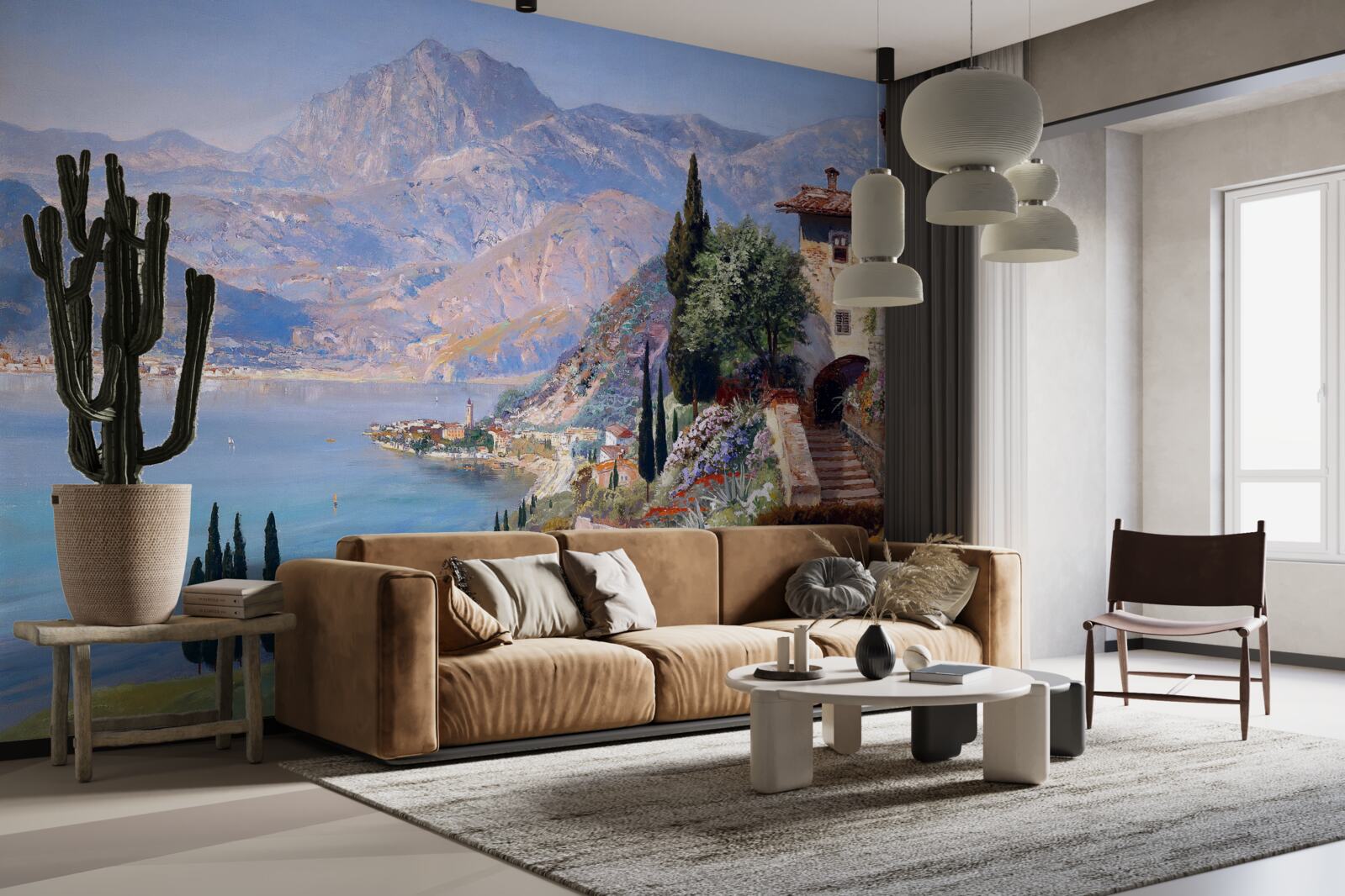 Papier peint Paysage méditerranéen en couleurs