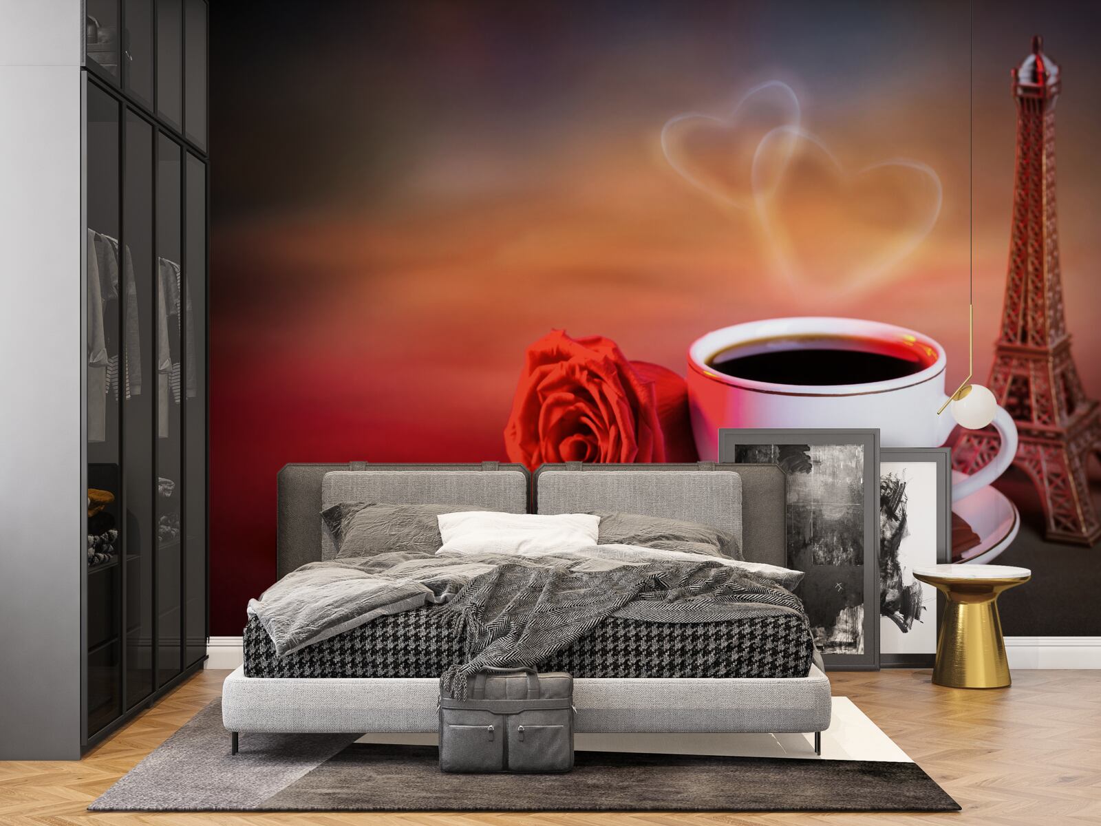 Papier peint le romantisme du matin français