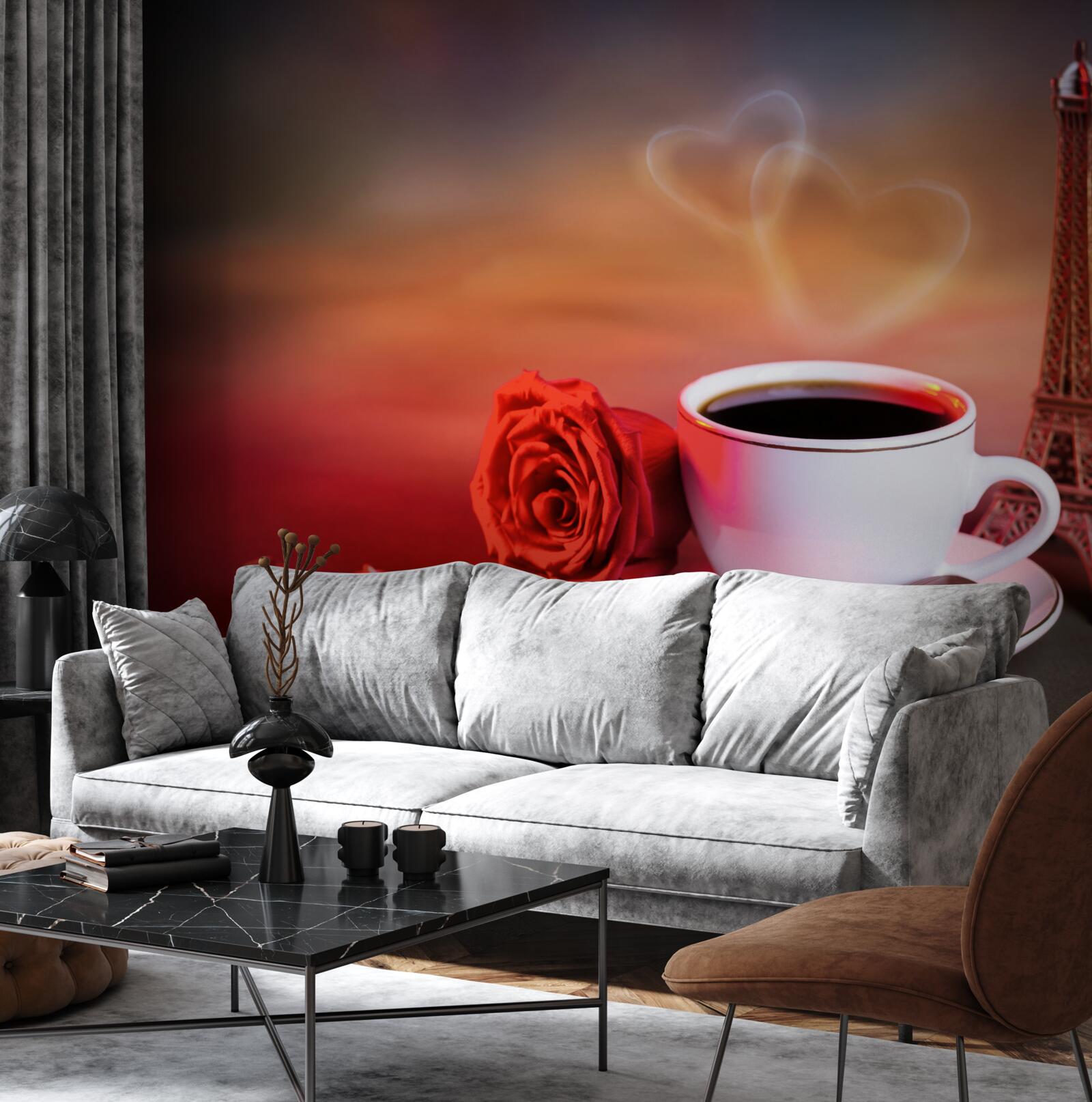 Papier peint le romantisme du matin français