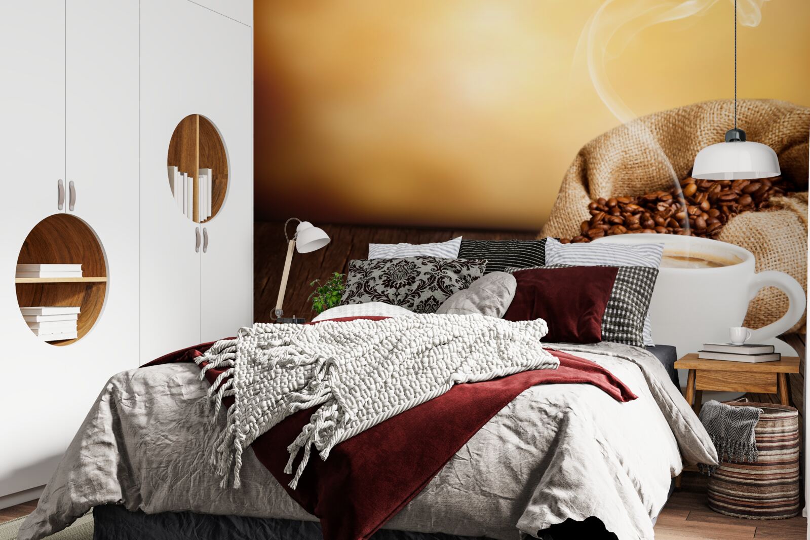 Papier peint une tasse de café énergisant et aromatique