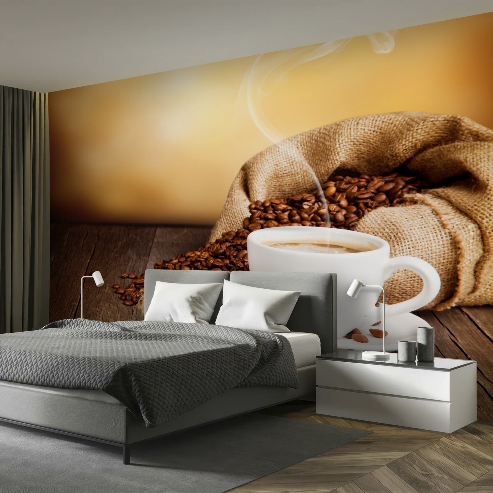 Papier peint une tasse de café énergisant et aromatique