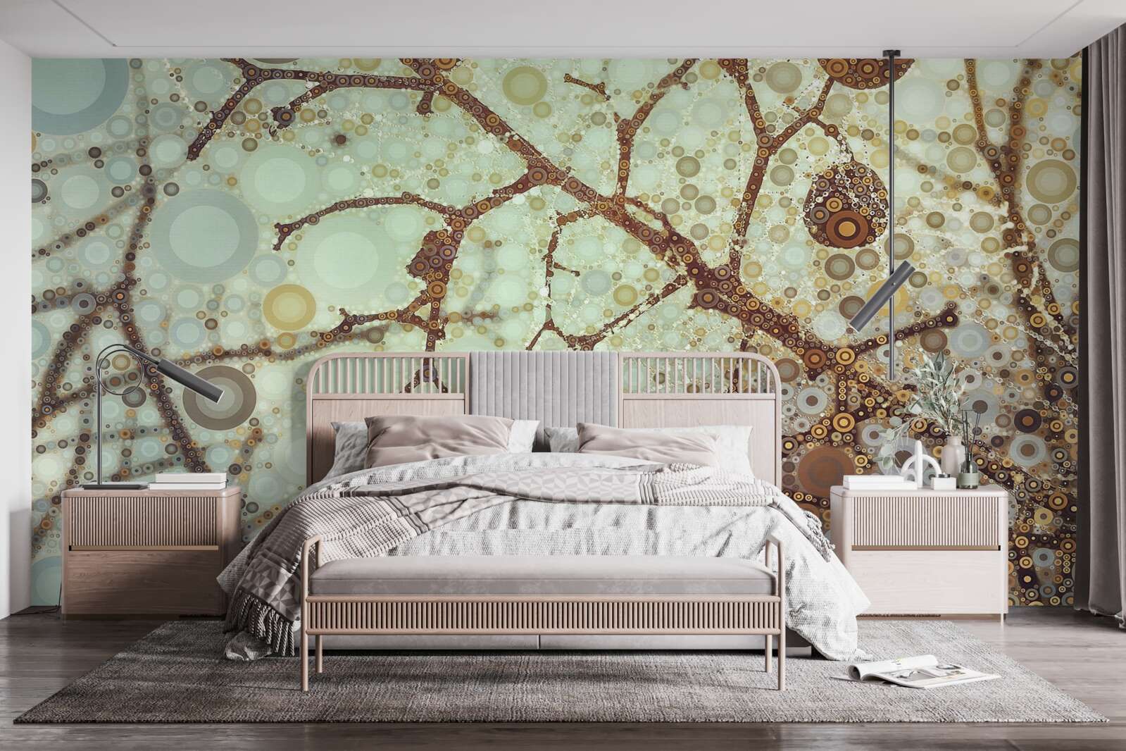 Papier peint un matin d'hiver minimaliste