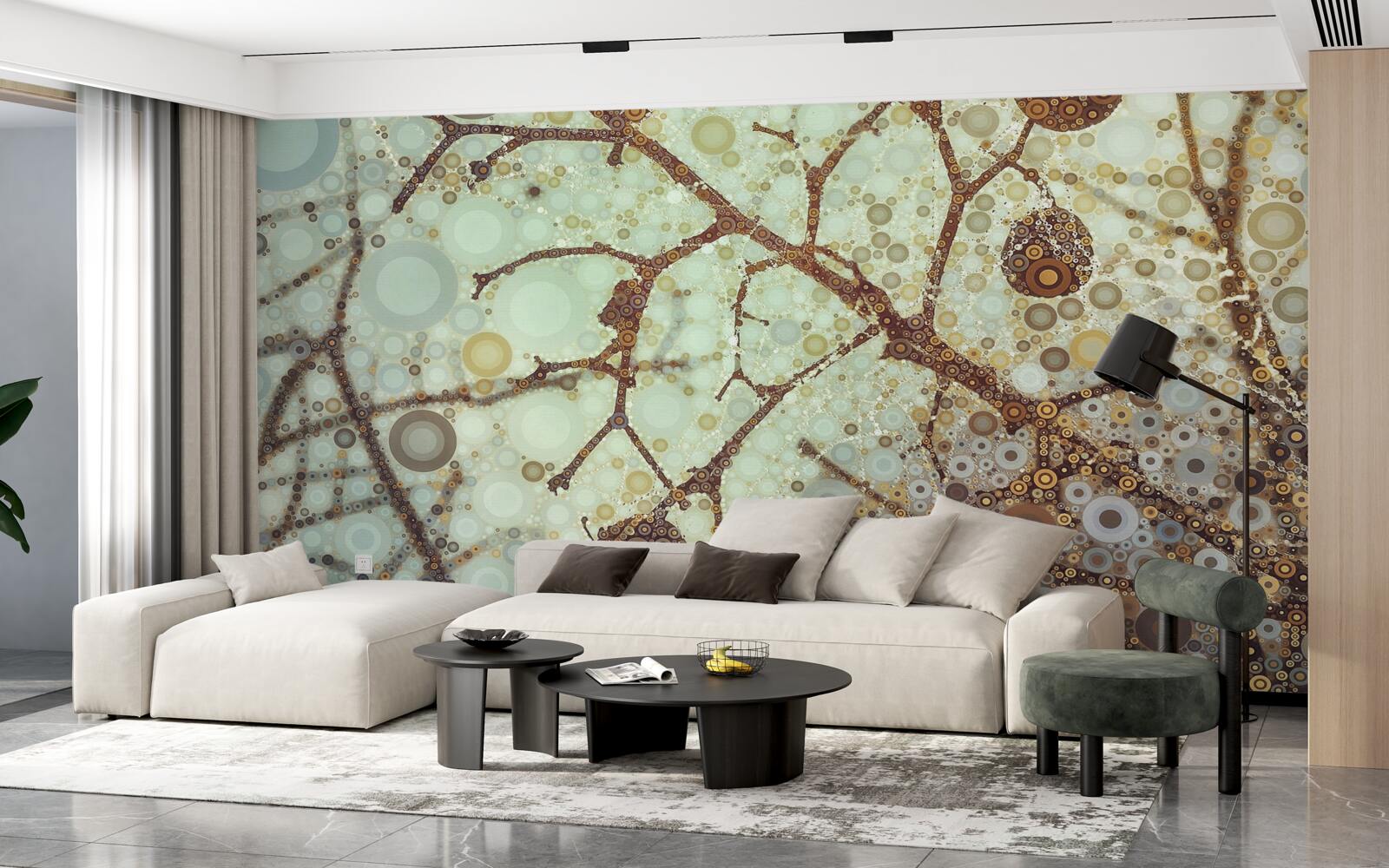 Papier peint un matin d'hiver minimaliste