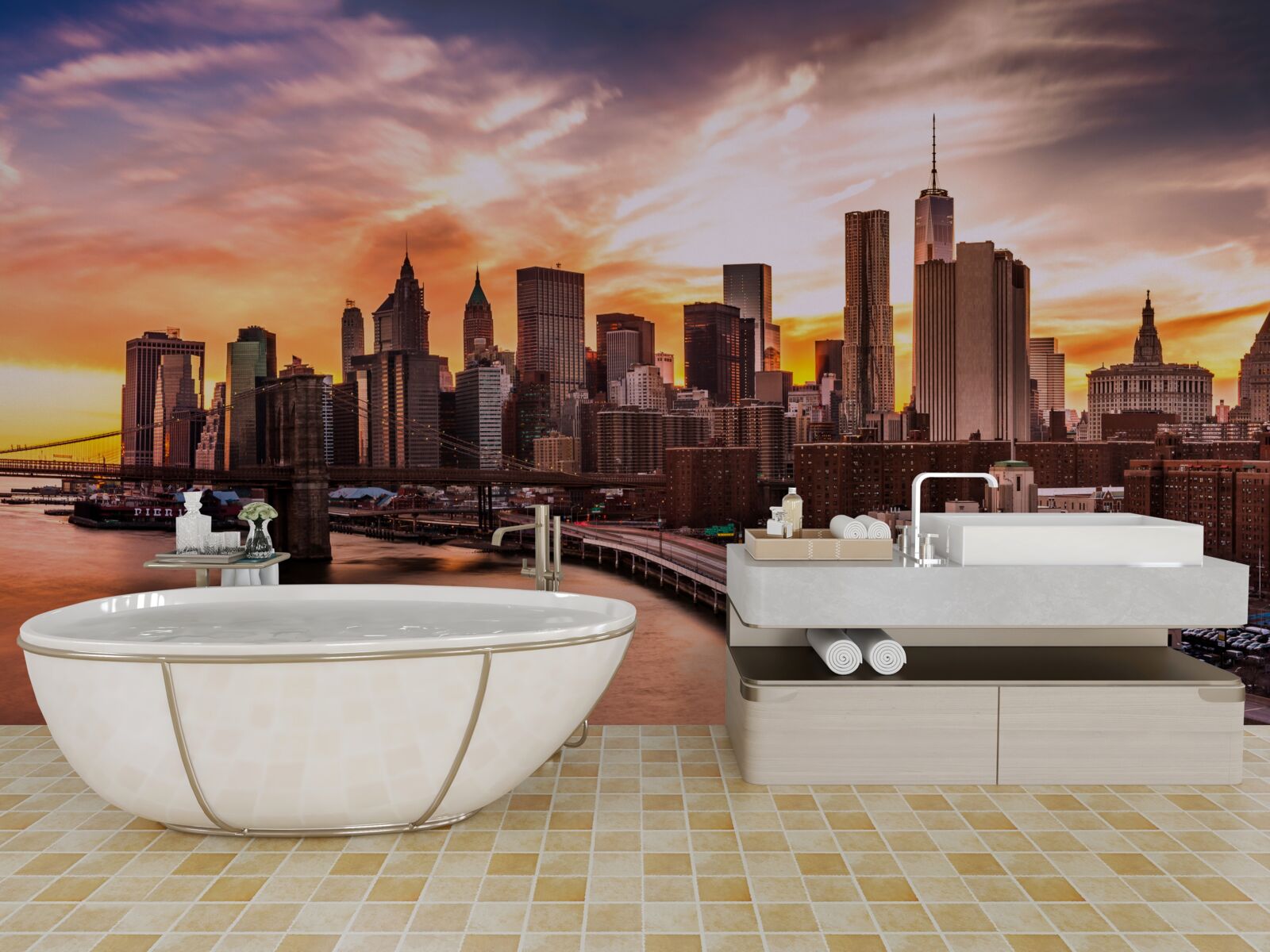 Papier peint commander à amber over brooklyn