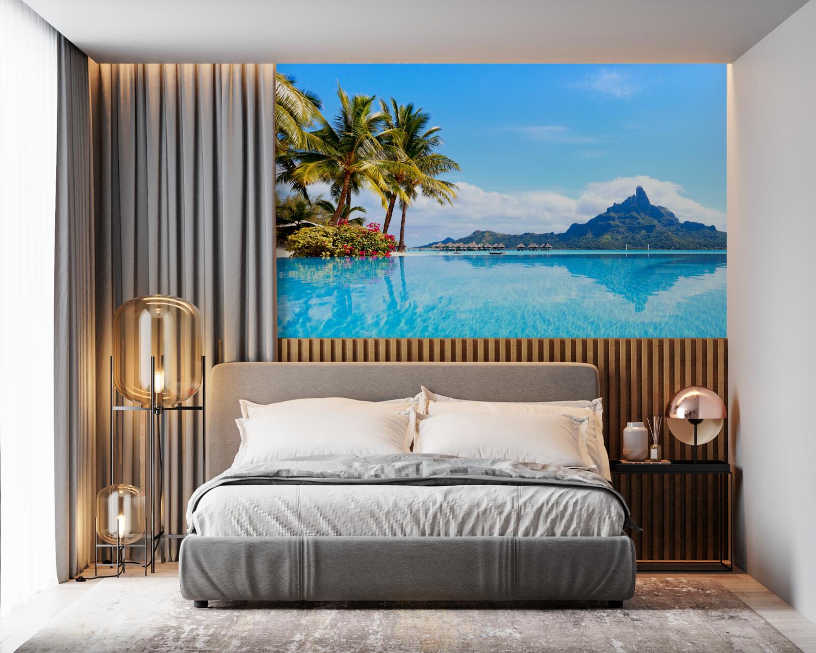 Papier peint la paix de l'esprit dans la demeure de la félicité céleste