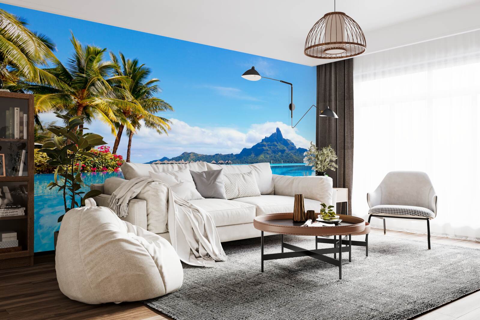 Papier peint la paix de l'esprit dans la demeure de la félicité céleste