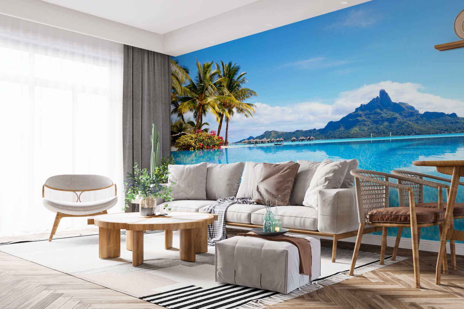 Papier peint la paix de l'esprit dans la demeure de la félicité céleste