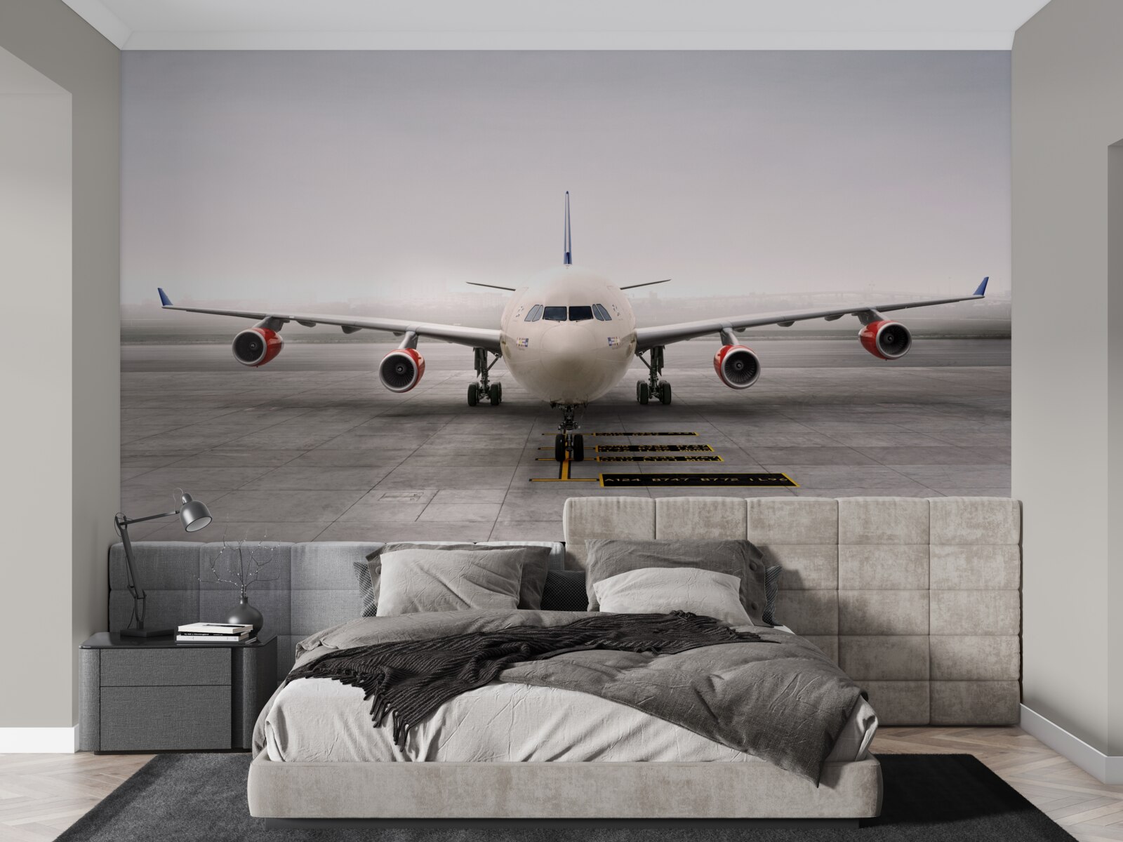 Papier peint avions sur la piste