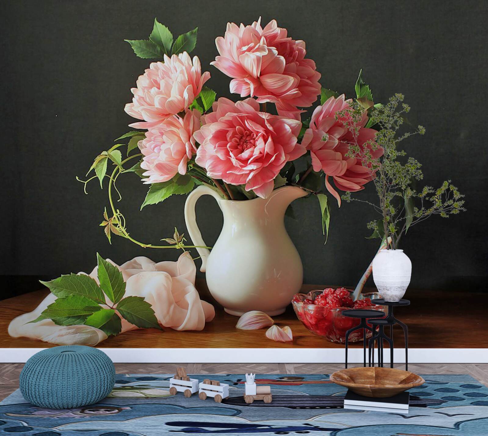 Papier peint Bouquet vivant dans une nature morte