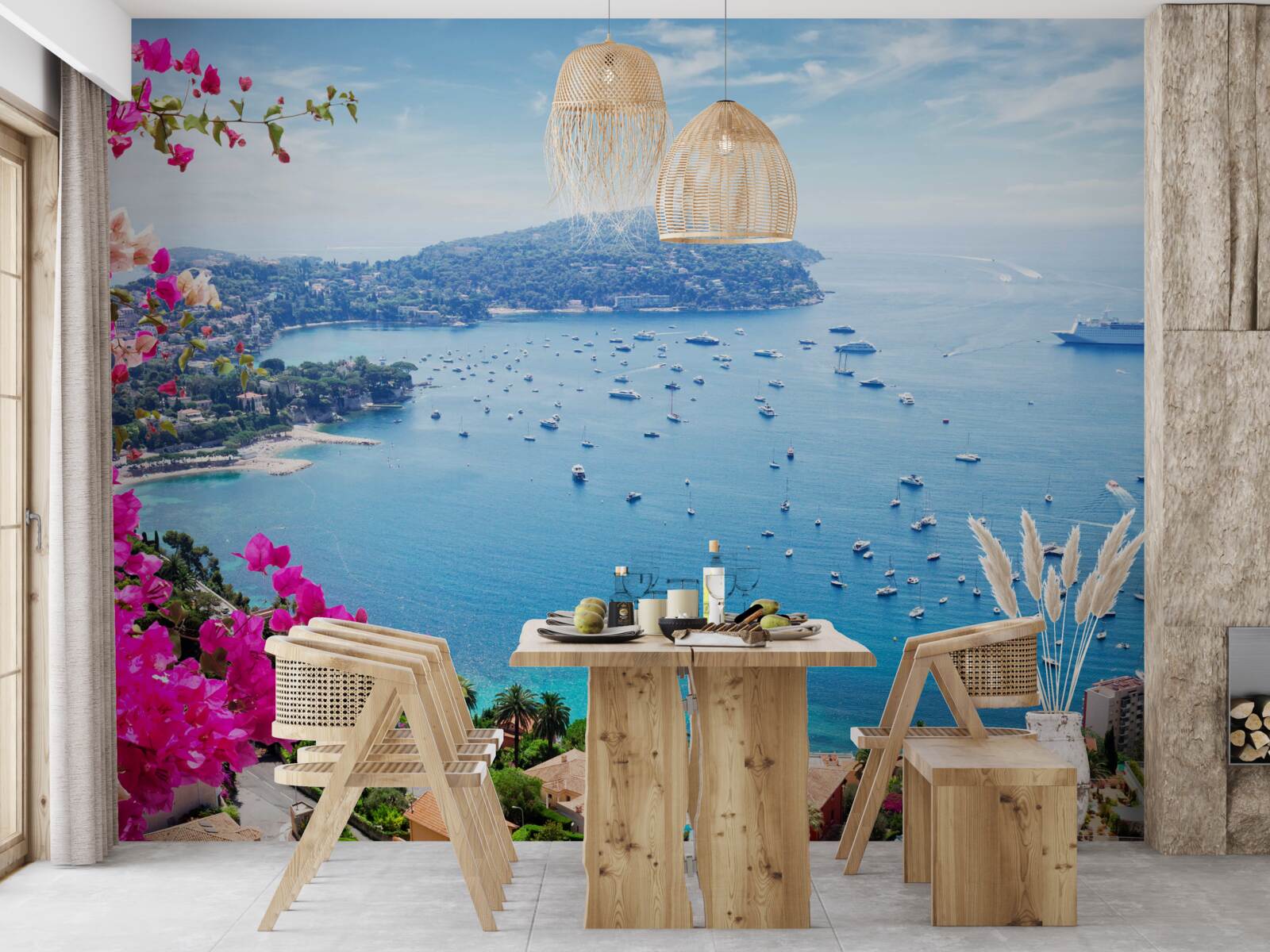 Papier peint quai près de la côte du saphir